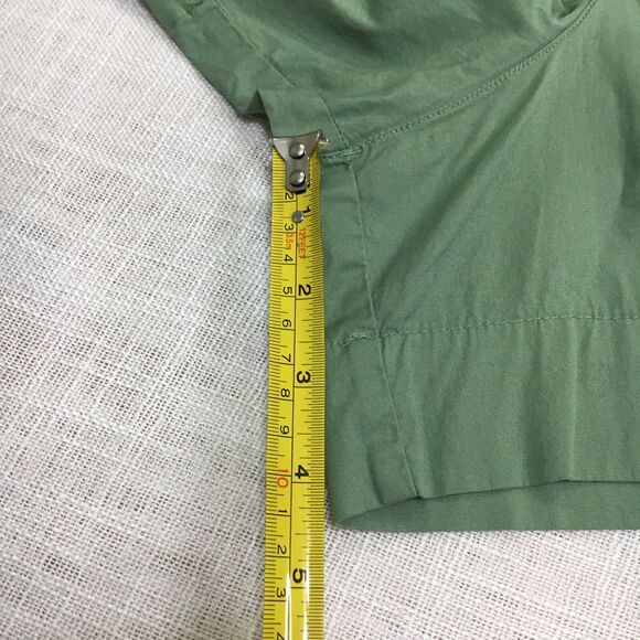 A New Day Shorts Women L Everyday Green Wide Leg Elastic Waist High Rise Relax - Picture 8 of 9